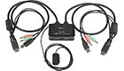 HDMI 2-Port Cable KVM Switch w/ Audio & Remote Switch