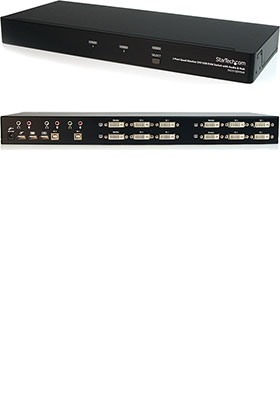 2-Port Quad-Monitor DVI-DL KVM Switch w/ USB 2.0 Hub 2-Port Quad-Monitor DVI-DL KVM Switch w/ USB 2.0 Hub