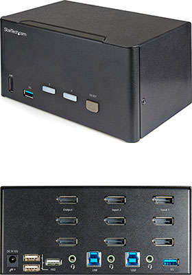 2-Port Triple-View 4K DisplayPort KVM Switch 2-Port Triple-View 4K DisplayPort KVM Switch
