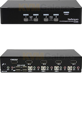 4-Port DisplayPort KVMP Switch