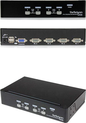 4-Port USB-VGA KVM Switch