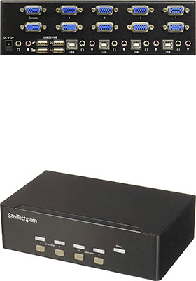 4-Port Dual-VGA KVM Switch