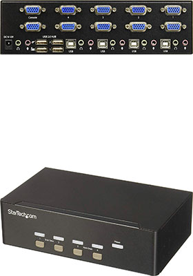 4-Port Dual-VGA KVM Switch 4-Port Dual-VGA KVM Switch