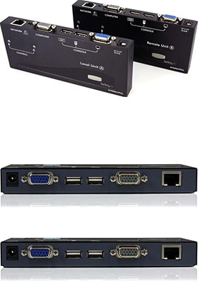 VGA/USB KVM Console Extender over CAT-5, Long-Range