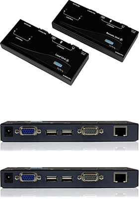 VGA/USB KVM Console Extender over CAT-5