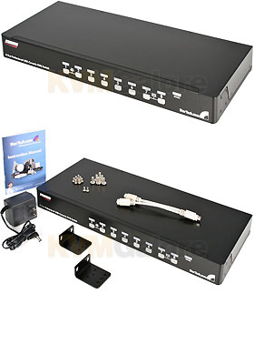 Professional USB PS/2 KVM Switch, 8-Ports