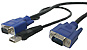 2-in-1 Ultra Thin VGA-USB KVM Cable, 6-feet