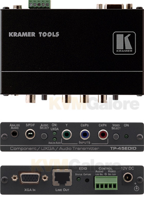 TP-45EDID - Component-VGA w/ Audio Transmitter w/ EDID TP-45EDID - Component-VGA w/ Audio Transmitter w/ EDID