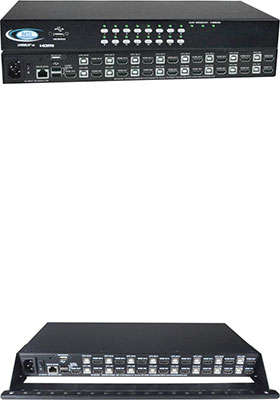 UNIMUX 4K 18Gbps HDMI-USB KVM Switch, 16-Ports