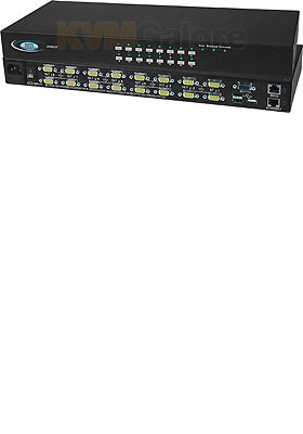 High-Density VGA/USB KVM Switch, 16-Ports High-Density VGA/USB KVM Switch, 16-Ports