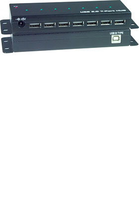 Industrial USB 2.0 Hub, 7 Ports  Industrial USB 2.0 Hub, 7 Ports