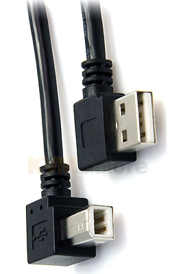 USB 2.0 Right Angle Adapter Cables, A to B USB 2.0 Right Angle Adapter Cables, A to B