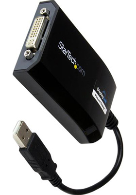 USB 2.0 to DVI Video Adapter, PC and Mac