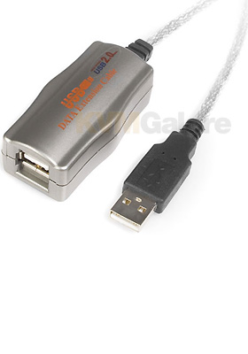 USB 2.0 Active Extension Cable - M/F, 16-Feet
