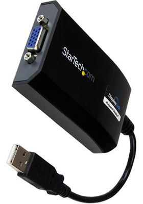 USB 2.0 to VGA External Video Adapter, PC and Mac