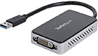 USB 3.0 to DVI/VGA External Video Card w/ 1-Port USB Hub