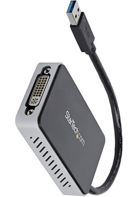 USB 3.0 to DVI/VGA External Video Card w/ 1-Port USB Hub USB 3.0 to DVI/VGA External Video Card w/ 1-Port USB Hub