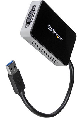 USB 3.0 to VGA External Video Card w/ 1-Port USB Hub USB 3.0 to VGA External Video Card w/ 1-Port USB Hub