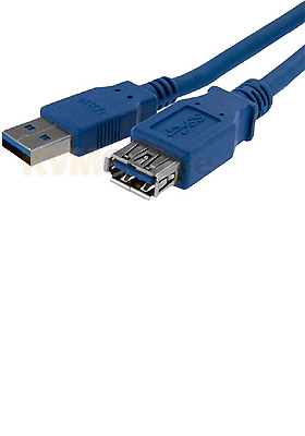 USB 3.0 Extension Cable, 1m, Blue