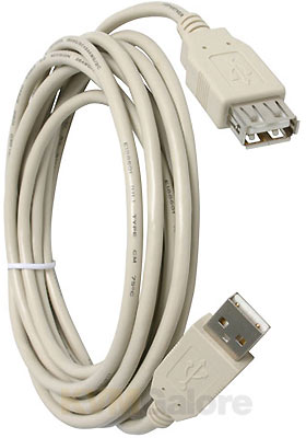 USB 2.0 Extension Cable - M/F, 10-Feet