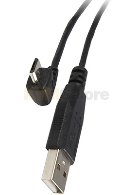 USB 2.0 A to Micro B Angled Adapter Cable (M/M), 6-Feet
