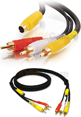 Value Series 4-in-1 RCA AV/S-Video Cables