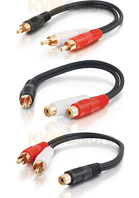 Value Series RCA to 2x RCA Y-Cables