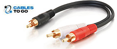 Value Series RCA to 2x RCA Y-Cables