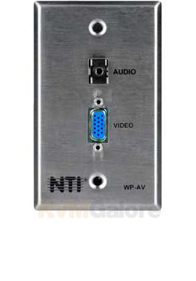 Cable Terminator Wall Plate - VGA and Stereo Audio