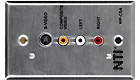 Cable Terminator Wall Plate - S-Video, Composite Video and Stereo Audio