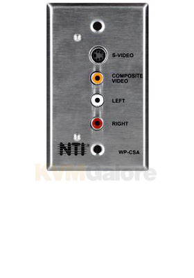 Cable Terminator Wall Plate - S-Video, Composite Video and Stereo Audio Cable Terminator Wall Plate - S-Video, Composite Video and Stereo Audio