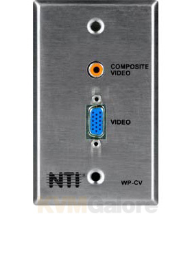 Cable Terminator Wall Plate - VGA and Composite Video