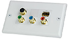HDMI, Component Video & S-Video Wall Plate HDMI, Component Video & S-Video Wall Plate