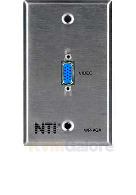 Cable Terminator Wall Plate - VGA