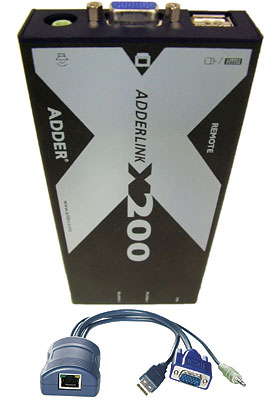 AdderLink X200 USB KVM Extender AdderLink X200 USB KVM Extender