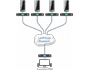 Image 10 of 10 - KVM switch application. A single user (XDIP receiver) can access and control up to 16 computers (transmitters).