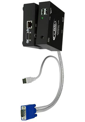 XTENDEX USB KVM Extender for 2 Remote-Users - Local Unit