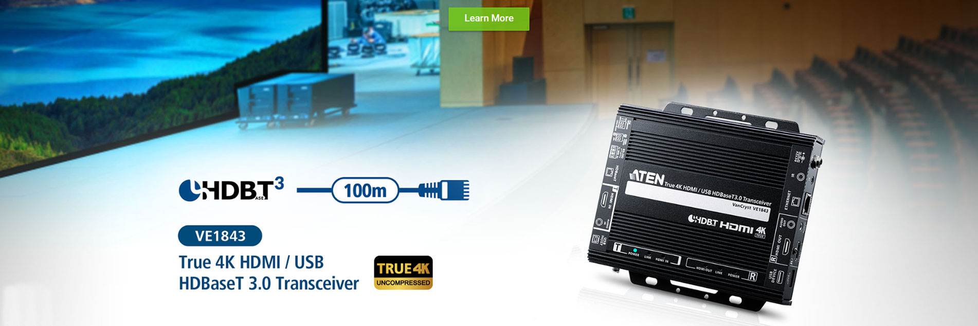 4K HDMI / USB HDBaseT 3.0 transceiver