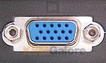 VGA (HD-15) female connector VGA (HD-15) female connector